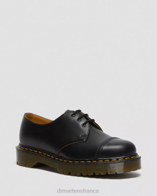 8JH4302 Dr. Martens Hommes 1461 bex made in angleterre chaussures oxford à embout noir vintage lisse chaussure